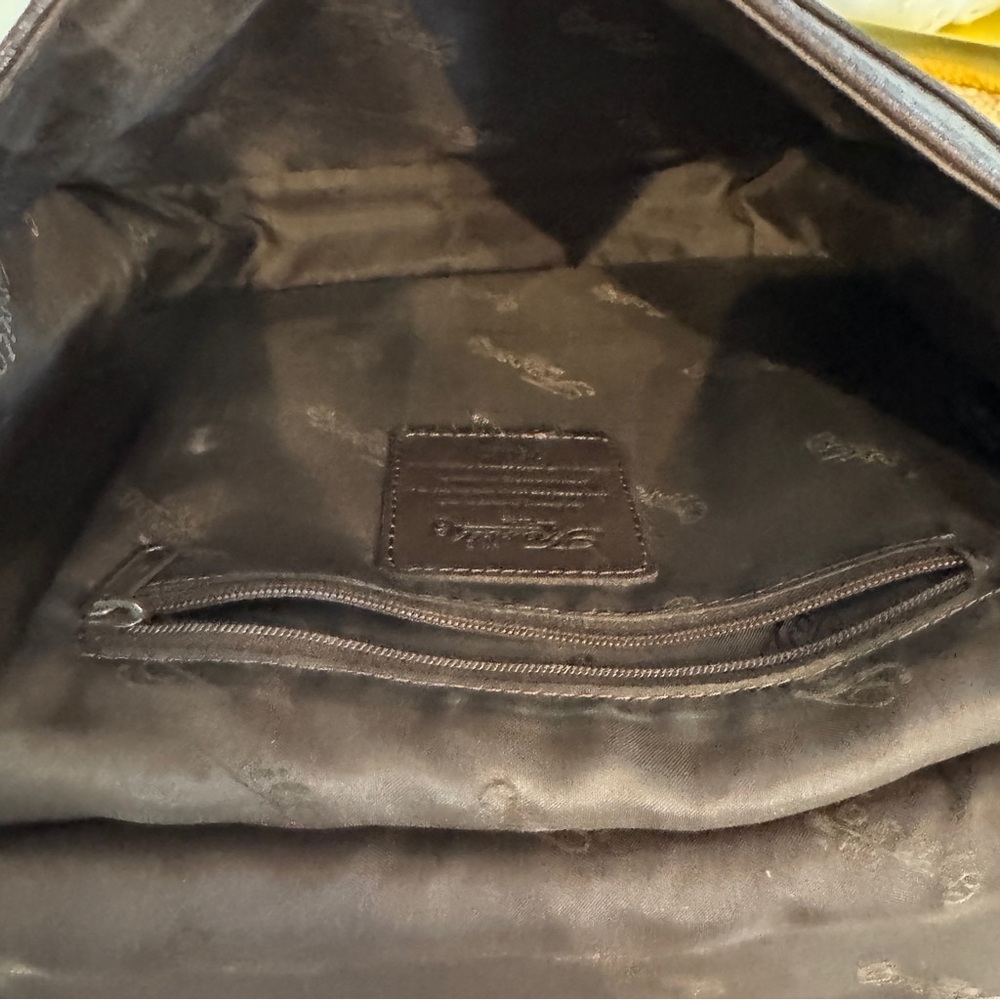Vintage Fossil Leather Messenger Crossbody Bag Brown Built in Wallet‎ 75082 - Picture 13 of 16